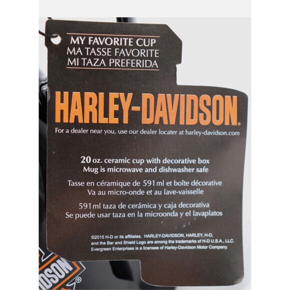 Harley-Davidson Ceramic Travel Mug With Eagle Logo & Gift Box - Picture 11 of 12